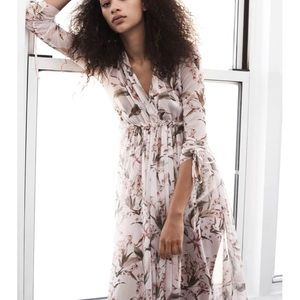 Topshop lily floral mesh dress